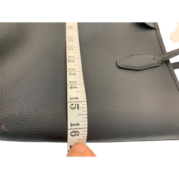 Kate Spade New York Black Large Leather Lori Tote Bag Double Handles Zip 7474 - Picture 9 of 11